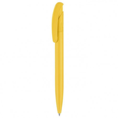 stylo bille biodégradable jaune en bioplastique