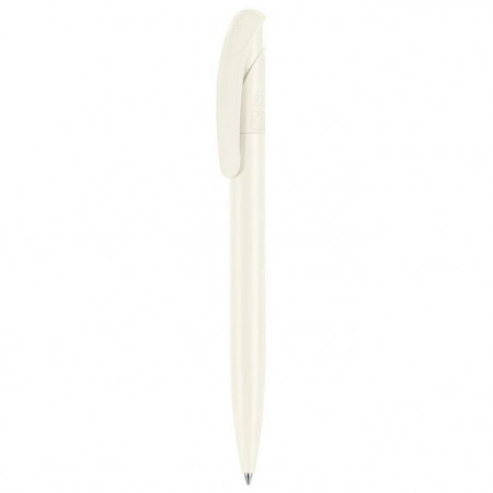 stylo bille biodégradable blanc en bioplastique