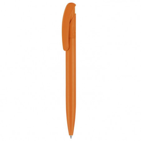 stylo bille biodégradable orange en bioplastique