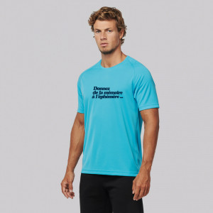 T-shirt sport personnalisé manches courtes 100% polyester
