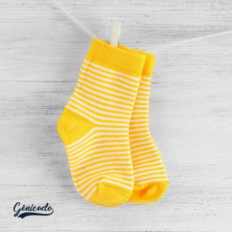 Chaussettes bébé personnalisées coton peignée