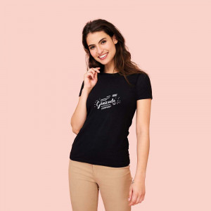 T-shirt col rond femme publicitaire