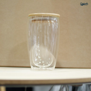 mug personnalisé en verre couvercle