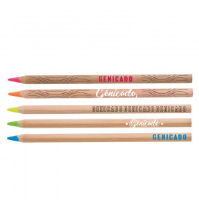 Crayon surligneur avec choix coloris en bois certifié Made in France - Génicado