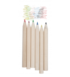 Set de 6 crayons de couleurs