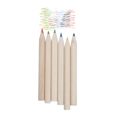 Set de 6 crayons de couleurs