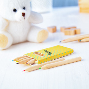 Set de 6 crayons en bois personnalisable