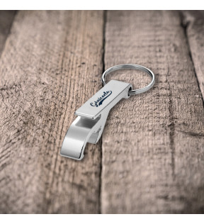 Décapsuleur porte-clé pour cannette et bouteille en aluminium cadeau marketing - Génicado