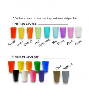 Choix de coloris Ecocup Gobelet plastique réutilisable fabriqué en Europe 30cl