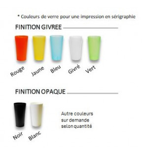 Choix de coloris Ecocup 50cl personnalisé Gobelet plastique réutilisable made in Europe