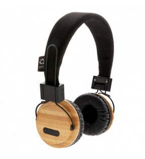 casque audio personnalisable bambou