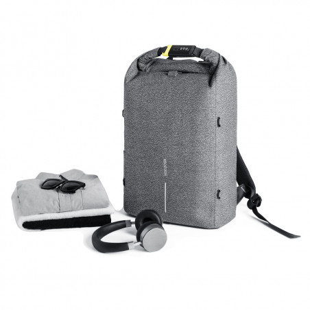 sac à dos antivol avec des poches cachées avec une protection RFID et poche pour bouteille d'eau