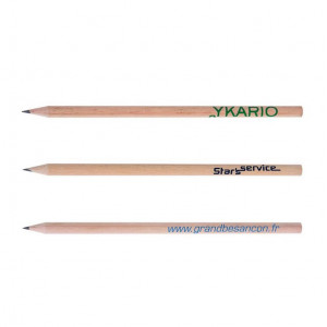 Crayon à papier personnalisé en bois sans gomme