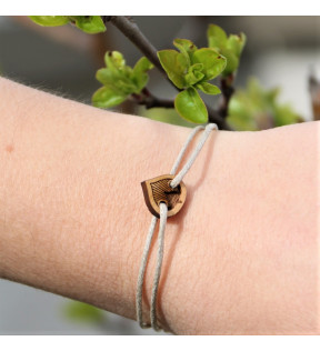 Bracelet en bois sur mesure avec quatre formes disponibles - Génicado