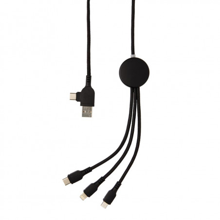 Câble USB personnalisé noir