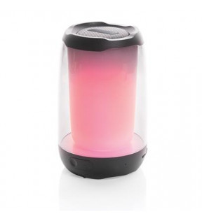 enceinte bluetooth LED rose en ABS plastique recyclé