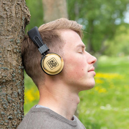 Casque personnalisé audio sans fil en bambou, Casques et écouteurs