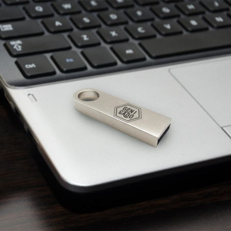 Clé USB en métal en aluminium  marqué avec logo d'entreprise - Génicado