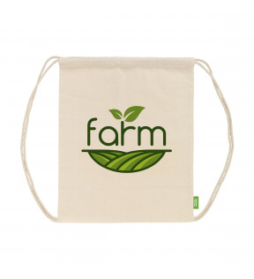 sac ficelle en coton organique customisable avec votre logo