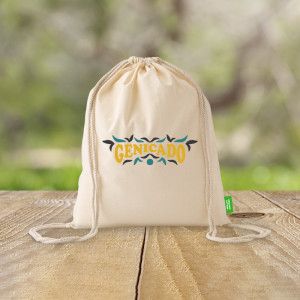 sac cordon en coton organique customisable avec votre logo - Génicado