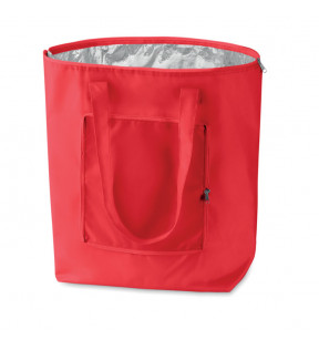 sac de plage rouge publicitaire et pliable
