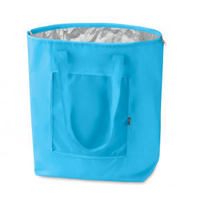 sac de plage bleu à personnaliser et pliable