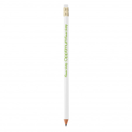 crayon de bois personnalisé blanc