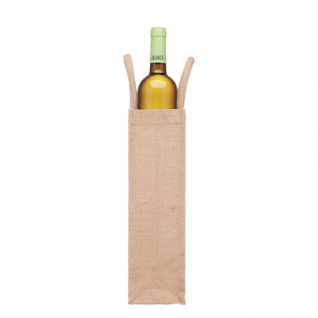 sac en jute personnalisé pour bouteille de vin