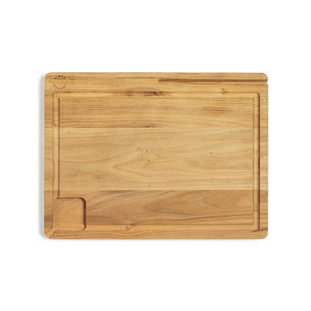 planche bois à découper bois avec rainure et support de tablette