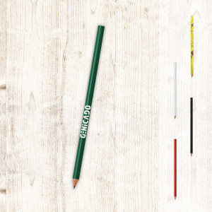 crayon de bois personnalisable vert
