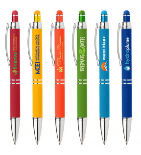 stylos stylets couleur métallique avec stylo à bille six choix de coloris - Génicado
