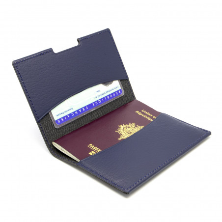 protège passeport personnalisé en cuir