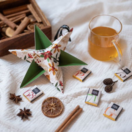 Chocolat publication Noël en forme étoile - Génicado