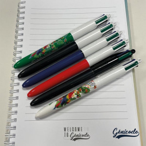 collection stylo bic 4 couleurs avec six choix de coloris - Génicado