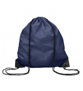 sac cordon bleu en PET imperméable avec cordon de serrage noir