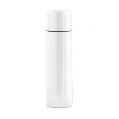 Gourde thermos isotherme 500 ml en acier inoxydable couleur blanche
