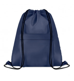 grand sac cordon bleu en polyester avec une pochette zippée sur le devant