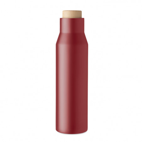 bouteille isotherme 500 ml inox rouge avec double paroi isolante