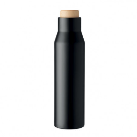 bouteille isotherme 500 ml inox noir avec double paroi isolante