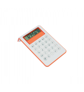 Calculatrice publicitaire orange 8 chiffres - Génicado