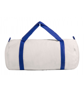 sac de sport personnalisé blanc avec anses bleu