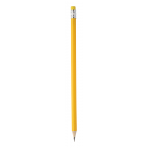 Crayon à papier bois avec gomme jaune