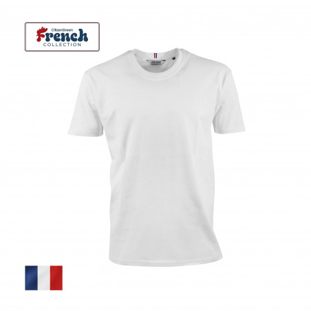 t shirt coton bio fabriqué en France couleur blanche