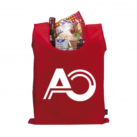 sac shopping pliable rouge