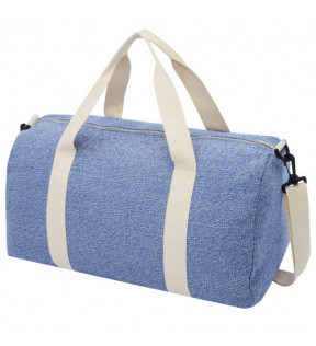 sac de voyage en coton recyclé bleu cobalt