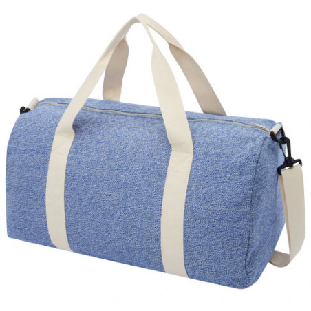 sac de voyage en coton recyclé bleu cobalt