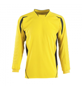 maillot gardien de but personnalisable jaune et noir