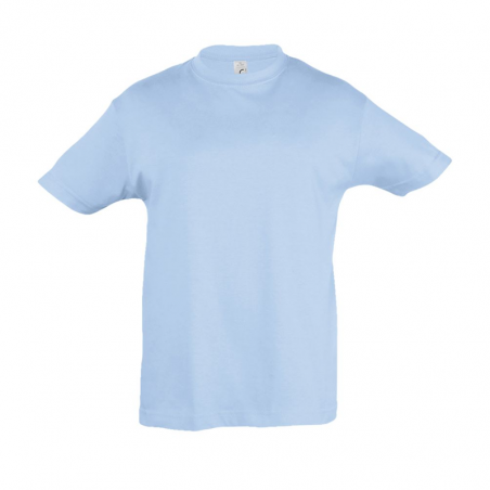 T-shirt enfant à personnaliser manches courtes bleu ciel
