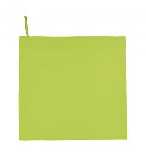 serviette personnalisée en microfibre vert pomme
