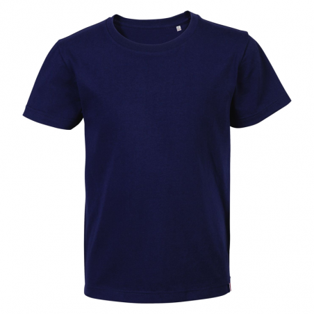 T-shirt enfant personnalisé bleu marine made in France